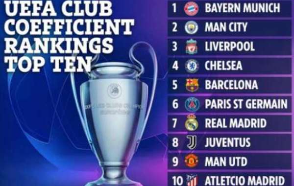 UEFA:s senaste klubbranking: Bayern först, Manchester City tätt bakom