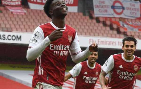 Bukayo Saka stod fast på Arsenals vägnar